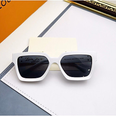 Kính râm, Kính mát nam nữ Mắt vuông viền vàng cao cấp