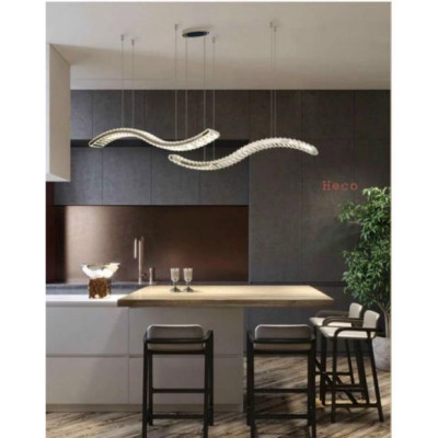 Đèn thả bàn ăn phale dài yêu cầu luxury K9, đèn decor hiện đại DT