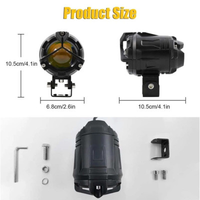 Đèn Trợ Sáng Siêu Sáng: S40 Plus 65W - Hàng VIP, Cốt Vàng, Pha Trắng, Vỏ Hợp Kim, ĐÈN TRANG TRÍ