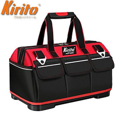 Túi Đựng Đồ Nghề KIRITO 20 inch – Vải 600D Dày 5 Lớp, Đế Nhựa Cứng, Chống Thấm, Nhiều Ngăn màu đỏ