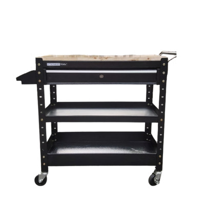 TỦ ĐỒ NGHỀ STRONGER TOOL 1 NGĂN KÉO CÓ MẶT BÀN GỖ DÙNG CHO GAGARE Ô TÔ TIỆM SỬA XE MÁY