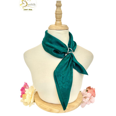 Khăn Lụa Vuông Cao Cấp Dệt Hoa Văn SenSilk 55x55cm, Khăn Lụa Thời Trang, Quà Tặng Lụa Tơ Tằm