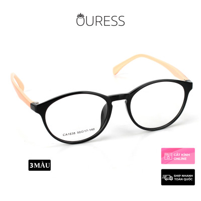 Gọng kính nhựa dẻo tr90 thời trang nam nữ Ouress CA1638