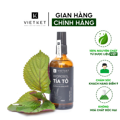 Lọ xịt Hydrosol tía tô VIETKET 100ml - Dưỡng da sáng khoẻ