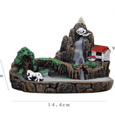 Thác khói tiểu cảnh size đại dùng xông trầm - tháp trầm hương Dương Minh