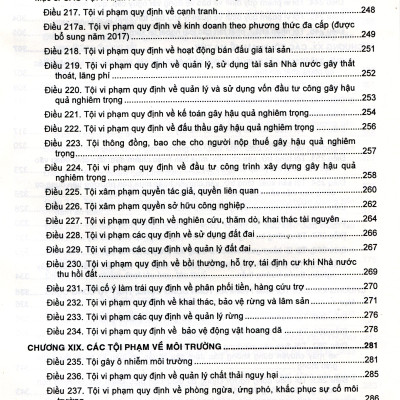 Phương Pháp Định Tội Danh Với 538 Tội Danh Trong Bộ Luật Hình Sự Năm 2015, Được Sửa Đổi, Bổ Sung Năm 2017