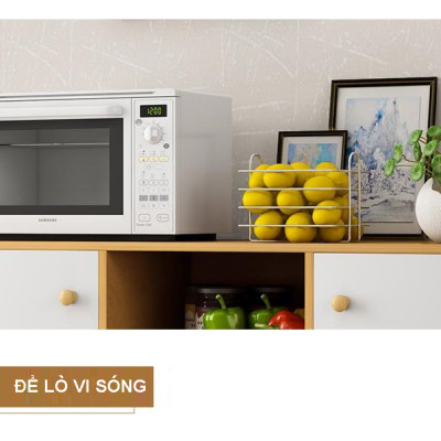 Kệ tủ bếp KB07-2 để nồi cơm điện lò nướng để lò vi sóng đồ nhà bếp loại tốt mã gỗ MDF lõi xanh chống ẩm chống nước cao cấp sản xuất tại Việt Nam