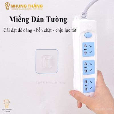 Combo Miếng Dán Tường - Treo Ổ Cắm Điện - Modem Wifi - Giá Đỡ Treo Tường Cố Định Ổ Cắm Điện