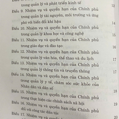 Luật Tổ Chức Chính Phủ ( sửa đổi, bổ sung năm 2019, 2023)