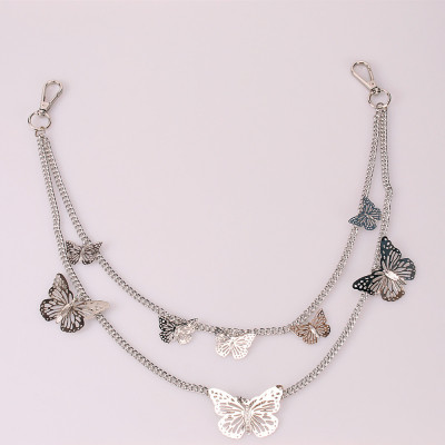 Dây xích đeo quần jeans mix cánh bướm độc đáo