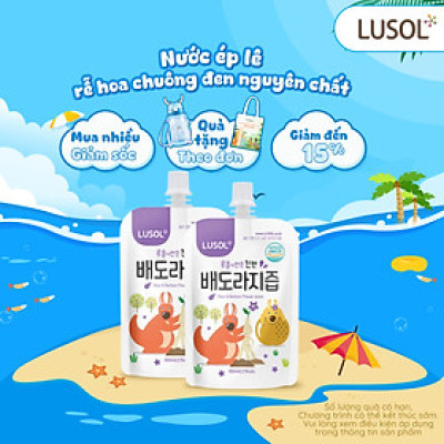 Nước ép lê và rễ hoa chuông đen nguyên chất Lusol cho bé từ 6 tháng tuổi - ALADDINVINA