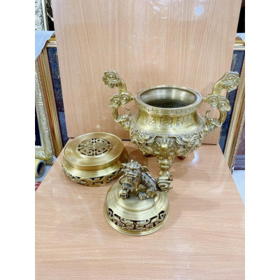 ĐỈNH ĐỒNG RÔNG PHƯỢNG CAO 42 cm nặng 5.7 kg chất liệu bằng đồng