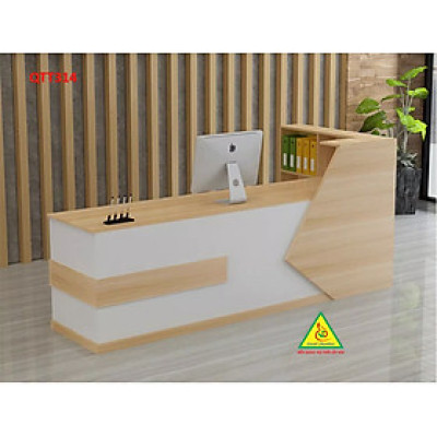 Bàn lễ tân, quầy bán hàng, bàn dịch vụ thương mại đơn giản và hiện đại QTT314