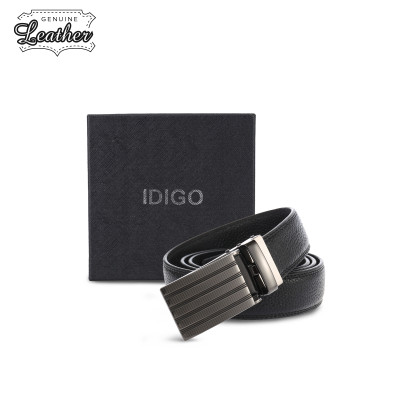 Thắt Lưng Nam Da Thật IDIGO MD1-4037 Màu Đen