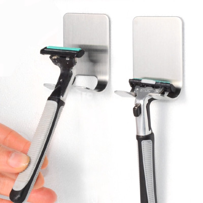 Móc Inox Gán Tường, Móc Dán Tường Treo Dao Cạo Râu Cho Phòng Tắm, Miếng Dán 3M Siêu Dính, Tiện Dụng. TakyHome 2011