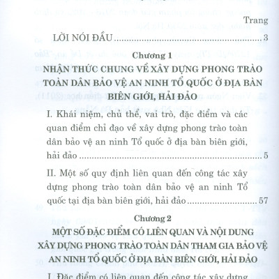 Xây Dựng Phong Trào Toàn Dân Bảo Vệ An Ninh Tổ Quốc Ở Địa Bàn Biên Giới, Hải Đảo