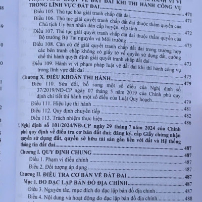 Luật Đất Đai hệ thống các văn bản quy định chi tiết thi hành