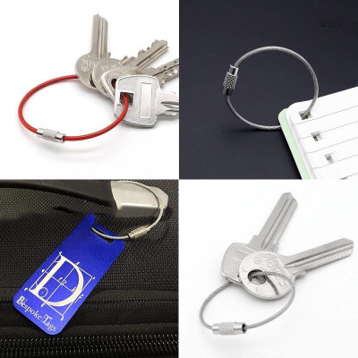 Set 3 Vòng Móc Xâu Chùm Khóa Không Gỉ, Có Chốt Ren Vặn Giữ Chặt, Móc Xâu Đa Năng, Tháo Gỡ Nhanh Chóng. TakyHome 5090