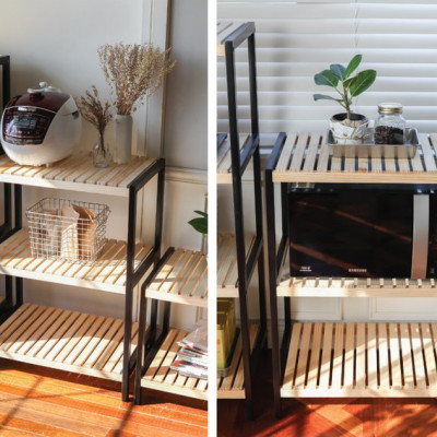 KỆ ĐỂ LÒ VI SÓNG 3 TẦNG HÀN QUỐC - OVEN RACK 3F