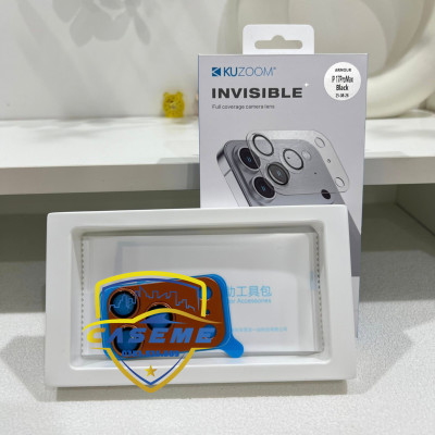 Dán Cường Lực Camera Dành Cho iPhone 17 Pro, iPhone 17 Pro Max Kuzoom – Viền Nhôm Bảo Vệ - Hàng Chính Hãng