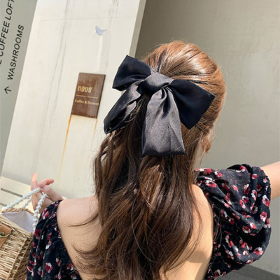 Kẹp tóc nơ Hàn Quốc bản to, kẹp nơ sau dễ thương cực đẹp KT13 với chất liệu vải cao cấp đường may tinh tế