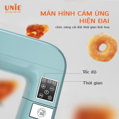 Máy Trộn Bột Đánh Trứng Đa Năng Unie UE-990 Tiêu Chuẩn Đức Dung Tích 6.5 Lít - Hàng Chính Hãng