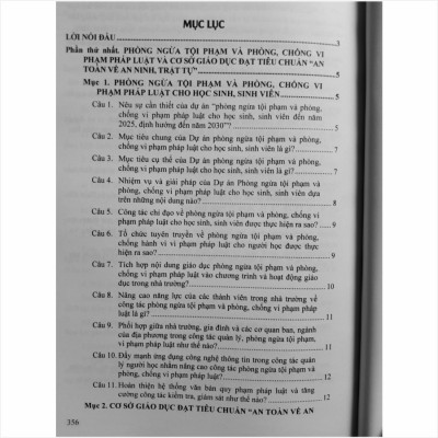 Sách 375 Câu Hỏi Đáp Về Phòng Chống Vi Phạm Pháp Luật Thường Gặp Đối Với Trẻ Em, Học Sinh, Sinh Viên Trong Nhà Trường - V2292T