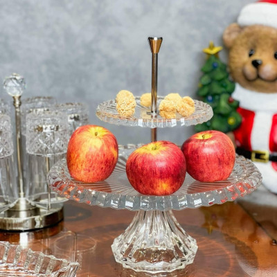 Kệ bánh 2 tầng pha lê Vessen IVV Hàng chính hãng