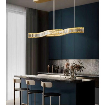 Đèn thả bàn ăn phale dài yêu cầu luxury K9, đèn decor hiện đại DT