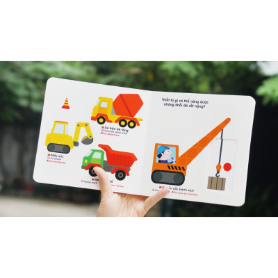 Sách Chuyển Động Thông Minh Đa Ngữ Việt - Anh - Pháp Màu Sắc