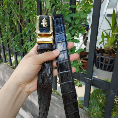 Dây Nịt Da Cá Sấu [DÂY LIỀN NGUYÊN CON] Da Lưng Cá Sấu Có Gù, Gai Và Vây Rất Đẹp