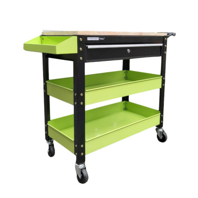 TỦ ĐỒ NGHỀ STRONGER TOOL 1 NGĂN KÉO CÓ MẶT BÀN GỖ DÙNG CHO GAGARE Ô TÔ TIỆM SỬA XE MÁY