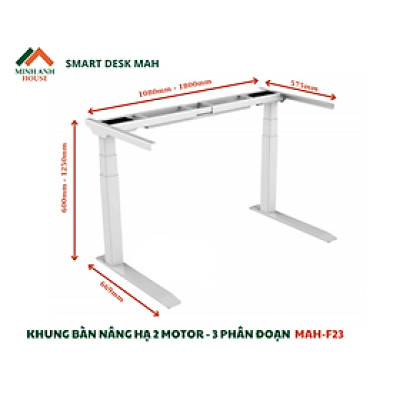 Chân nâng hạ 2 motor 3 phân đoạn MAH-F23