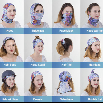 Khăn turban ống cotton tube co giãn 9 kiểu dùng có video hướng dẫn