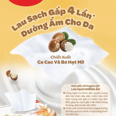 Thùng 12 gói khăn giấy ướt cho trẻ sơ sinh HUGGIES (Gói 72 tờ) - Hàng chính hãng