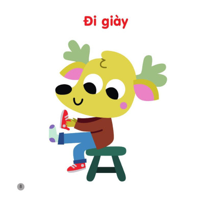 Sách 200 Từ Vựng Mẹ Cùng Con Học Nói - Những Việc Bé Làm