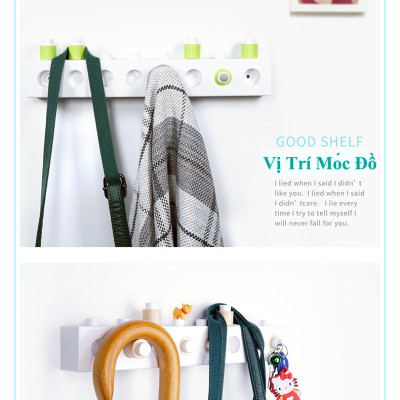 Bộ Móc Treo Quần Áo Nam Châm Thông Minh DIY