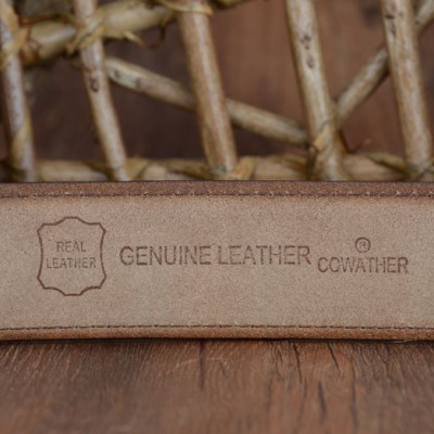 Thắt Lưng Da Bò Chính hãng COWATHER XF013 Nâu Vàng