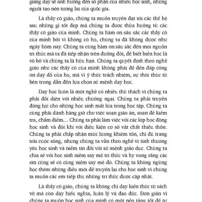 Lời Khuyên Dành Cho Thầy Cô _FN