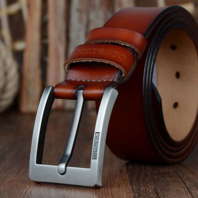 Thắt Lưng Da Bò Chính hãng COWATHER XF004 Nâu Vàng