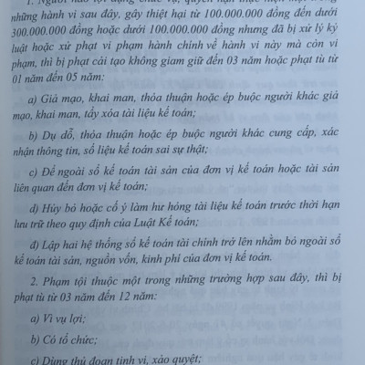 Bình luận Bộ luật Hình sự năm 2015 (Phần hai-Các tội phạm), Chương XVIII, Mục 3: xâm pham trật tự quản lý kinh tế