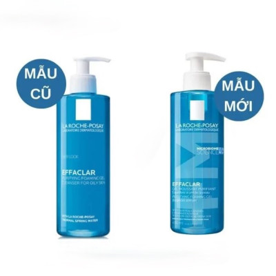 Gel rửa mặt tạo bọt làm sạch & giảm nhờn cho da dầu nhạy cảm La Roche-Posay Effaclar Purifying Foaming Gel (400ml) tặng băng đô mèo xinh xắn