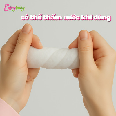 Khăn lau vải khô cao cấp Enjoy mềm dai đa năng giao nhanh chăm sóc bé yêu