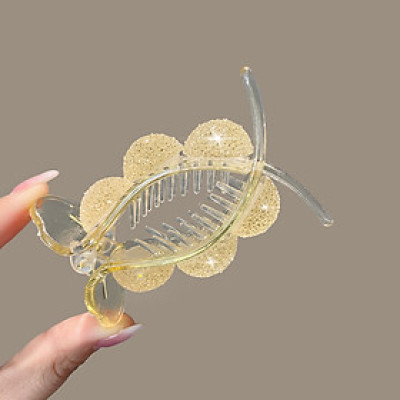 Kẹp Tóc Càng Cua Kết Ngọc Cỡ Lớn, Búi Tóc Siêu Xinh, Kẹp Tóc Dài