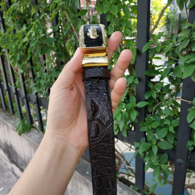 Dây Nịt Da Cá Sấu [DÂY LIỀN NGUYÊN CON] Da Lưng Cá Sấu Có Gù, Gai Và Vây Rất Đẹp