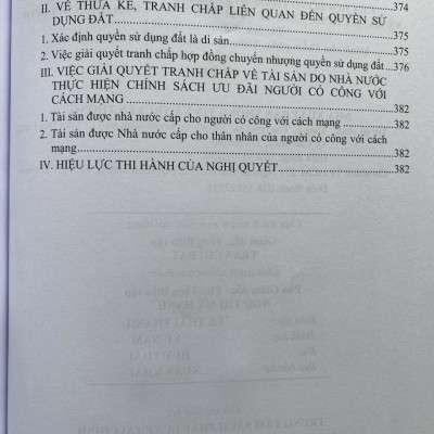 Hệ Thống Các Nghị Quyết Của Hội Đồng Thẩm Phán, Toà Án Nhân Dân Tối Cao Về  Hành Chính, Kinh Tế - Thương Mại và Hôn Nhân Gia Đình Từ Năm 2000 Đến 2023