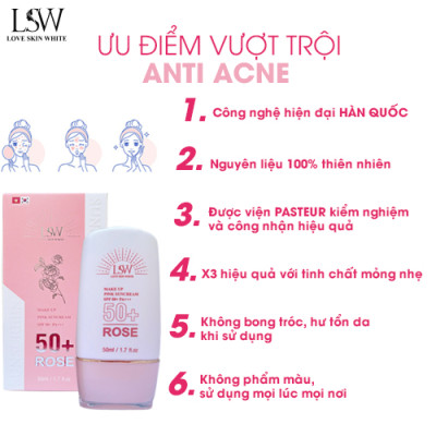 Kem Chống Nắng Bảo Vệ và Nâng Tone Da SPF 50+ PA+++ LSW