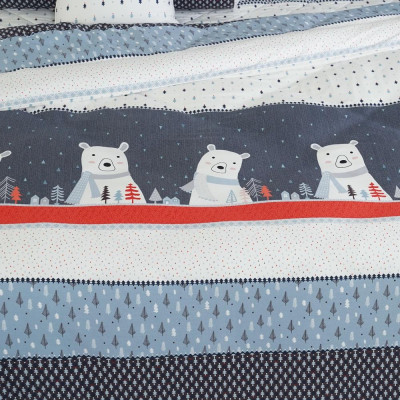 Bộ ga chun chần Everon EPM22074 ( 01 ga chun chần + 02 vỏ gối 45cmx65cm )