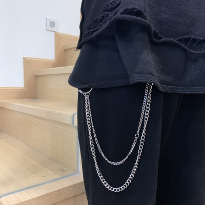 Dây đeo quần titan không gỉ 2 lớp thời trang nam nữ unisex