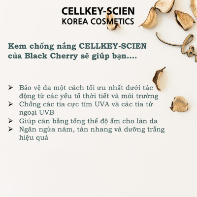 Kem Chống Nắng Tế Bào Gốc Kiềm Dầu Chống Nhăn Dưỡng Ẩm Trắng Da Cellkey-Scien Multi Perfect Sun Cream SPF50+PA++++ (50ml)